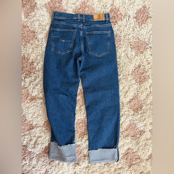 We The Free Blue Straight Leg Jeans - Picture 8 of 9